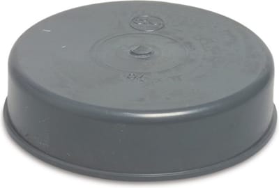 Eindkap PVC-U 70 mm lijmmof grijs