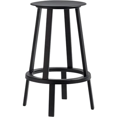 HAY - Revolver Stool barkruk - Hoogte 65 cm - zwart