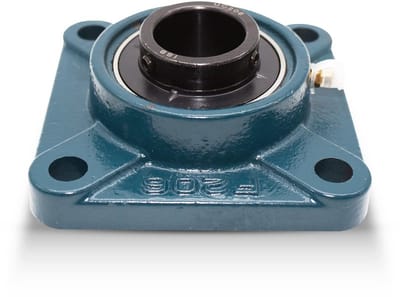 Vierkante flenslager UCF 205 - Kogellagers UC205 voor as Ø 25 mm - 4 Stuks