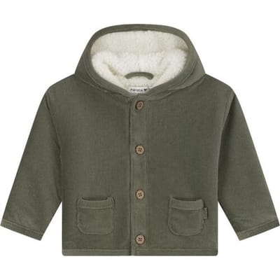 Prénatal newborn jas velours Light Khaki Green 50 unisex