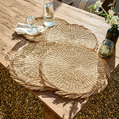 LOBERON Placemat set van 4 Nuviras beige