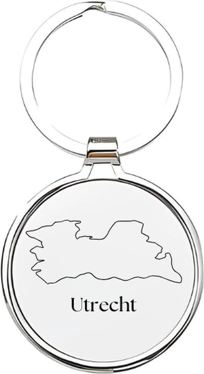 Akyol - utrecht Sleutelhanger - Utrecht - utrechters - utrecht 030 sleutelhanger - utrecht - utrechter - utrechtenaar - leuk kado voor iemand die uit utrecht komt - 4 x 7,5 CM