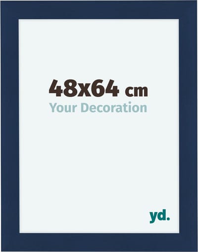 Your Decoration - Fotolijst 48x64 cm - MDF - Donkerblauw Geveegd - Como