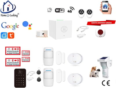 Draadloos beveiligingsbox werkt met wifi en met spraak gestuurde apps. ST01C-13