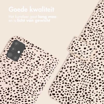 imoshion Hoesje - Geschikt voor Samsung Galaxy A51 - Design Bookcase smartphone - Desert Dots