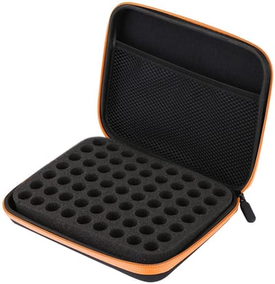 Dailygoods- Opbergtas Draagbaar - Opslaghouder voor Etherische Olie - Schokbestendig - Verstelbare Verdelers - Handvat - Compact Ontwerp - Opbergdoos