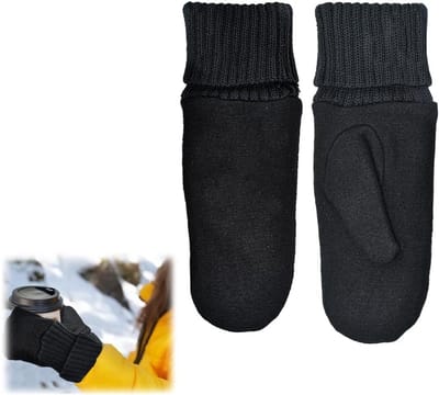 Warm gevoerde winterhandschoenen, gebreide winterhandschoenen voor extra comfort en bescherming