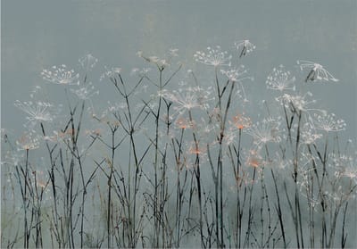 Fotobehangkoning - Behang - Vliesbehang - Fotobehang - Bloemen - Garlic Flowers - 150 x 105 cm