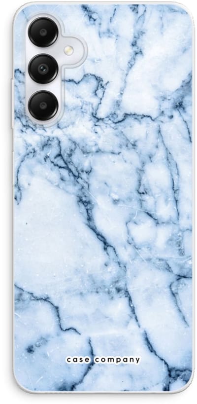 Case Company® - Hoesje geschikt voor Samsung Galaxy A05s hoesje - Blauw marmer - Soft Cover Telefoonhoesje - Bescherming aan alle Kanten en Schermrand