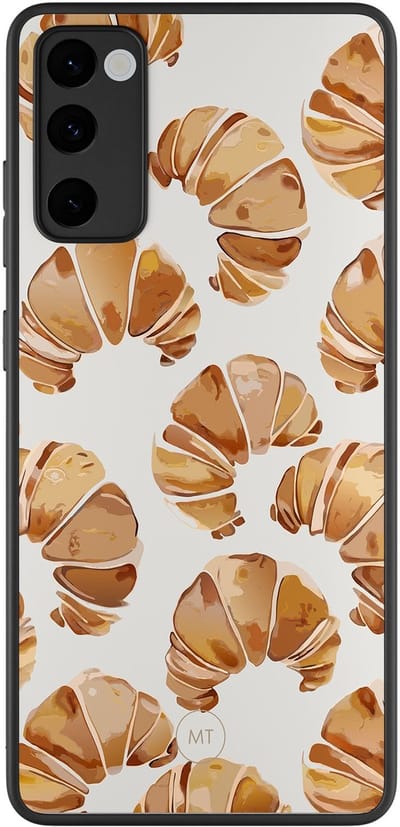 Hoesje geschikt voor Samsung Galaxy S20 FE - Croissant - TPU Hard Case Backcover - Beige - Mooie Telefoonhoesjes