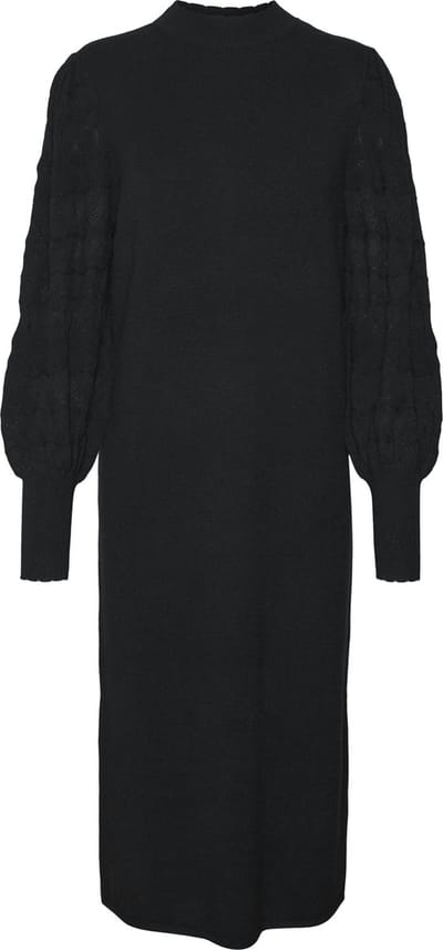 VERO MODA - VMLIMONE LS HIGHNECK CALF DRESS GA BOO - Dames - Maxi jurken