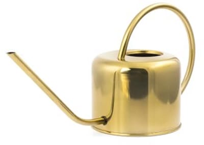 Gouden metalen gieter van 37,5 x 13 x 19,5 cm