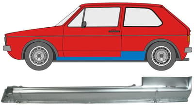 Volledige dorpel voor Volkswagen Golf 1 1974-1985 / Links