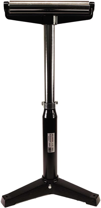 WELDINGER Rolstandaard in hoogte verstelbaar van 580-970 mm rolbok, massieve standaard van gietijzer