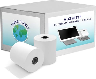 2 Rollen Thermisch Papier voor Clover POS Kassabonprinter Ontvangstrollen