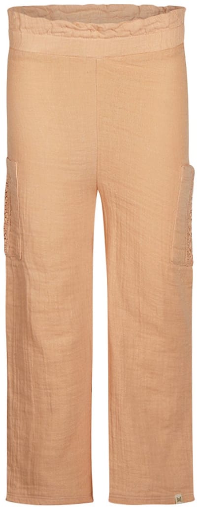 Koko Noko_Meisjes Broek wijde pijpen-Perzik - maat 104