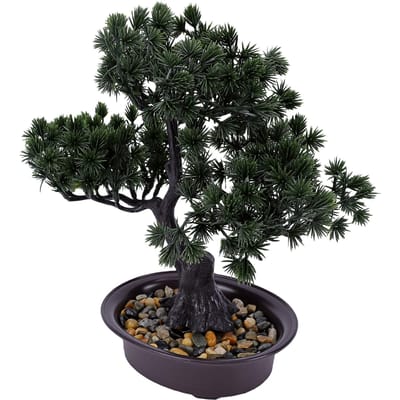 Arbre Bonsaï Artificiel Arbre Factice Réaliste pour Bureau avec Pot en Céramique pour Table à Manger Bureau Étagère Décoration de Salon