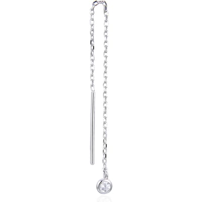 Gena Paris 'Round' Dames 925 Sterling Zilveren Oorknop