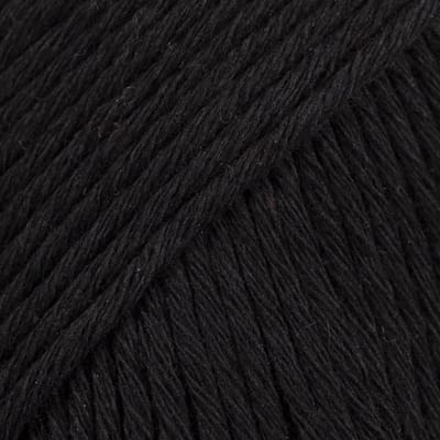 DROPS Cotton Light Uni Colour - 20 zwart - Katoen/Polyester Garen