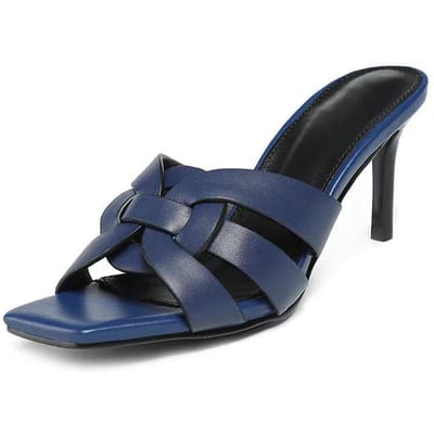 Merk Designer Patentleer Zomer Hoge Hakken Sandalen Vrouwen Muiltjes Pumps Grote Maat 44 Slippers Elegant Chic Party Damesschoenen 7