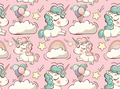 Kinderkamer kleed | Unicorn roze | 95x95 cm | Onze materialen zijn PVC vrij en hygienisch | 95x95 cm | Onze materialen zijn PVC vrij en hygienisch
