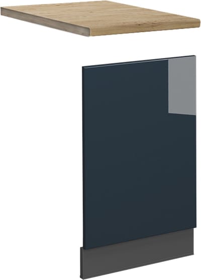 Vicco Fame-Line Fronten voor vaatwassers – 45 cm, WB Eik Donkerblauw hoogglans