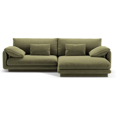 4-zits hoekbank Torino rechts velvet | Micadoni