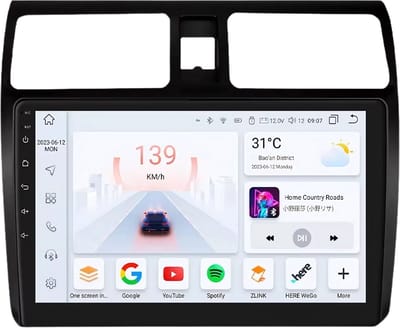 Autoradio met bluetooth - Carplay - Voor Suzuki Swift (2005-2010) - Geschikt voor Apple en Android - Stereo - Navigatie - Navigatiesysteem auto - 4GB 32GB