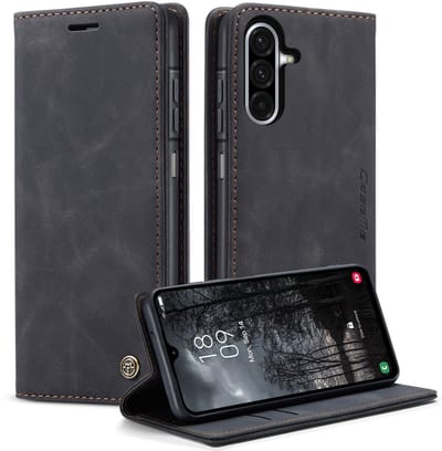CaseMe Hoesje - Geschikt voor Samsung Galaxy A57 Hoesje - CaseMe 013 Book Case - Zwart