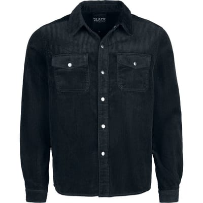 Black Premium by EMP Longsleeve - Essential - Corduroy Overshirt - S tot XXL - voor Mannen - zwart