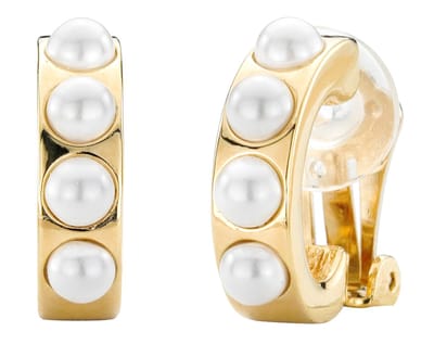 Traveller Clip Oorbellen - Oorclips Dames - Goudkleurig - Parels - Verguld - 157518