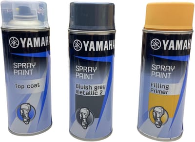 Yamaha spuitbus set Bluish metalic 2 voor buitenboordmotor