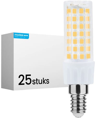 Modee LED Buislamp E14 - 6W 6000K 600lm 230V - LED Afzuigkaplamp - Koel Wit - 25 stuks