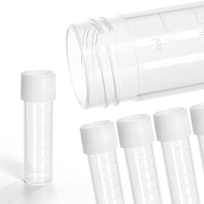 Centrifugebuisjes met schroefsluiting – 25 stuks, 8 ml, kunststof, onbreekbaar