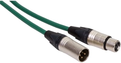 Cordial CPM 3 FM-GN Microkabel 3 m - Microfoonkabel