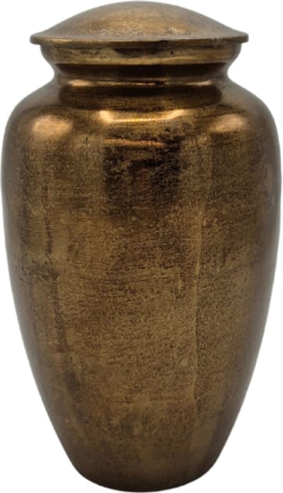 Urnenspecialist® - Urn - Pot - Asbuis - 2500ML - Antiek Goud - Gold - Standaard Urn - As - Asverwerking