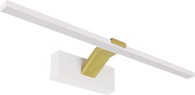 LIMBA LED - Wandlamp - Spiegelverlichting - Schilderijverlichting - Rechthoek 11W - 1560Lumen - 3CCT Aanpasbare Licht kleuren 3000K 4000K 6000K - Wit / Goud kleur - 505mm - IP20