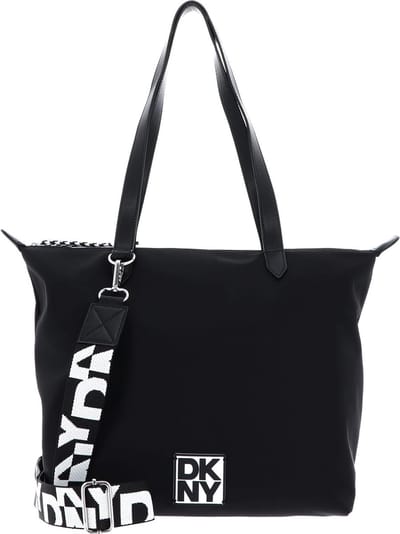 DKNY Schoudertas Milan Bkheights Shopper Black / Silver Zwart