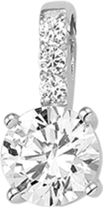 The Jewelry Collection Hanger Zirkonia - Zilver