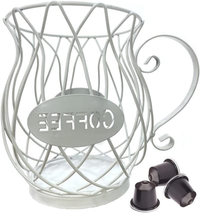 Opslagmand voor Koffiemokken en Koffiepads, Multifunctionele Organizer voor Koffieaccessoires en Koffieopslag, Ideaal voor Keuken en Aanrecht