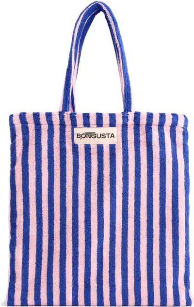Bongusta - Naram Totebag Dazzling blue & Rose - strandtas
