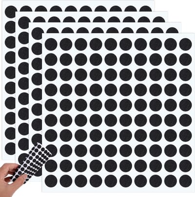 Zelfklevende Viltdoppen - Meubelbeschermers - Vloeren Beschermen - Antislip Zelfklevend - 10mm Rond - Zwart