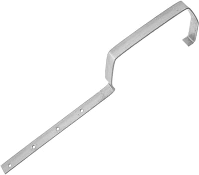 Dakgoot Beugel - Gootsteun Houder - Regenwater Afvoer - Veelzijdige Dakranden - 41.60X11.50X1.70CM - Zilver