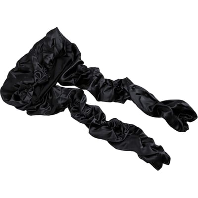 Pantykousen Kap Verminderen Pluisjes Lokken Vlecht Kapjes voor Slapen Nacht Dag Twee Gebruik Zwart
