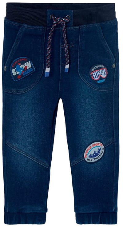 Boboli Denim Knit Broek Blauw 3 Years Meisjes