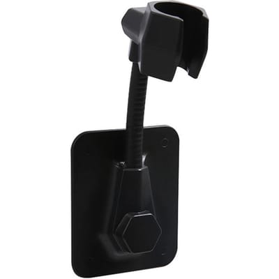 Support de pommeau de douche réglable à 360° pour salle de bain, fixation solide au mur noir