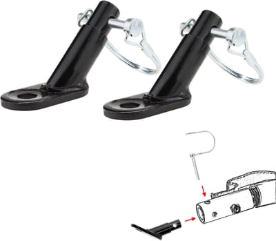 2-stuks fietskarkoppeling - Fietsadapteraccessoire - Aanhangwagenaccessoire -aanhangwagenkoppeling -Adapter Accessoires - Geschikt voor fietsen, mountainbikes, fietskarren voor huisdieren, kinderkarren - Zwart