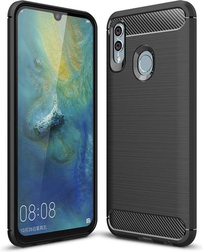 Ntech Soft Brushed TPU Hoesje Geschikt voor Huawei P Smart 2019 - Matt Zwart
