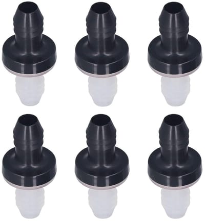 6 Stuks Kunststof Terugslagklep 10 mm - Waterbehandeling - Set van 6 - Voor Waterpompstysteem