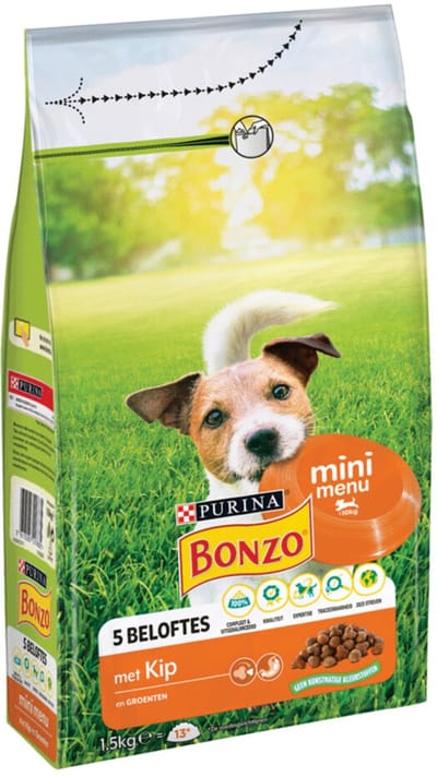 Bonzo Mini Menu - Hondenvoer - Kip 1.5 kg